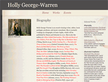 Tablet Screenshot of hollygeorgewarren.com